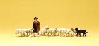 75020 Preiser Shepherd with sheep & dog